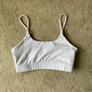 White Sports Bra